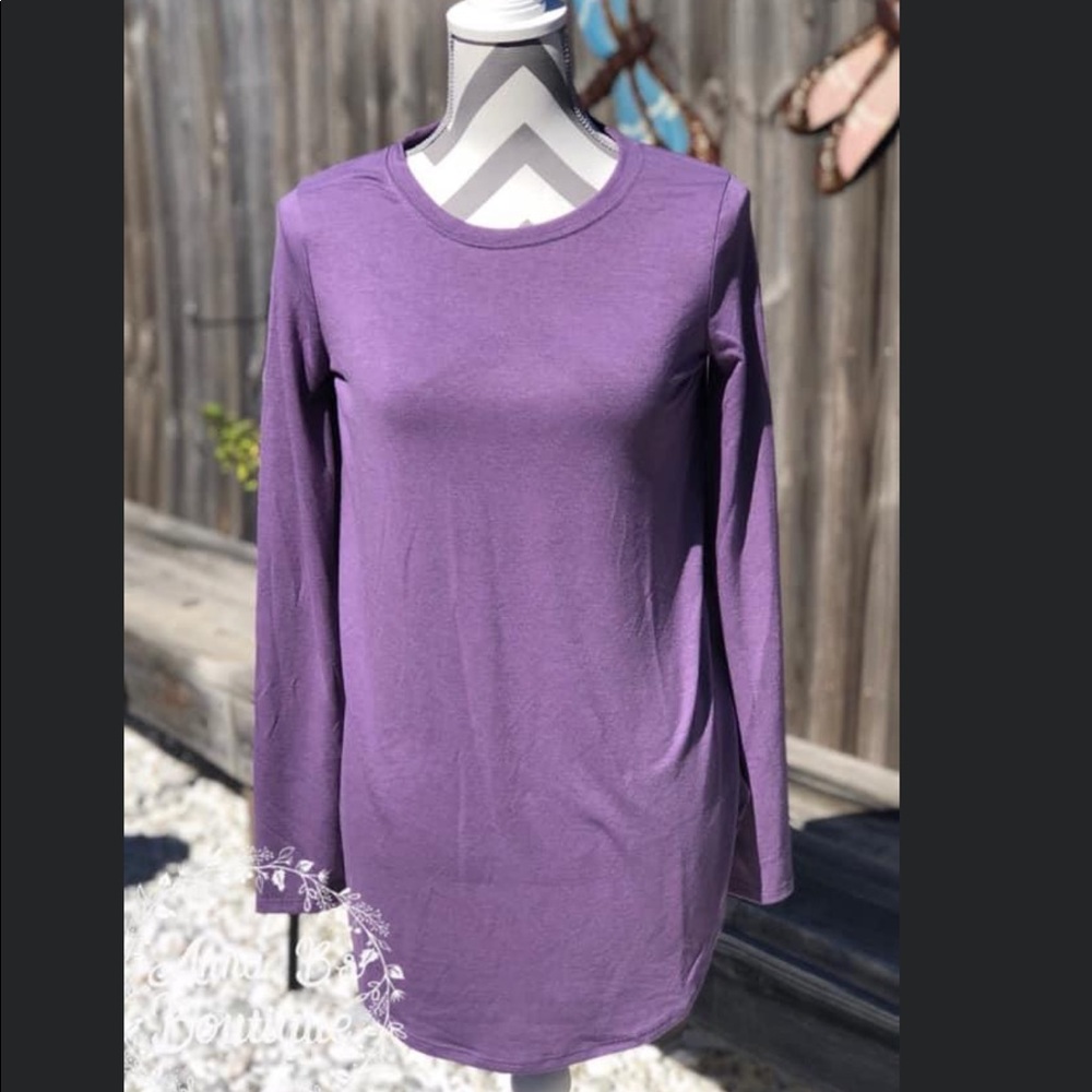 Long sleeve purple top